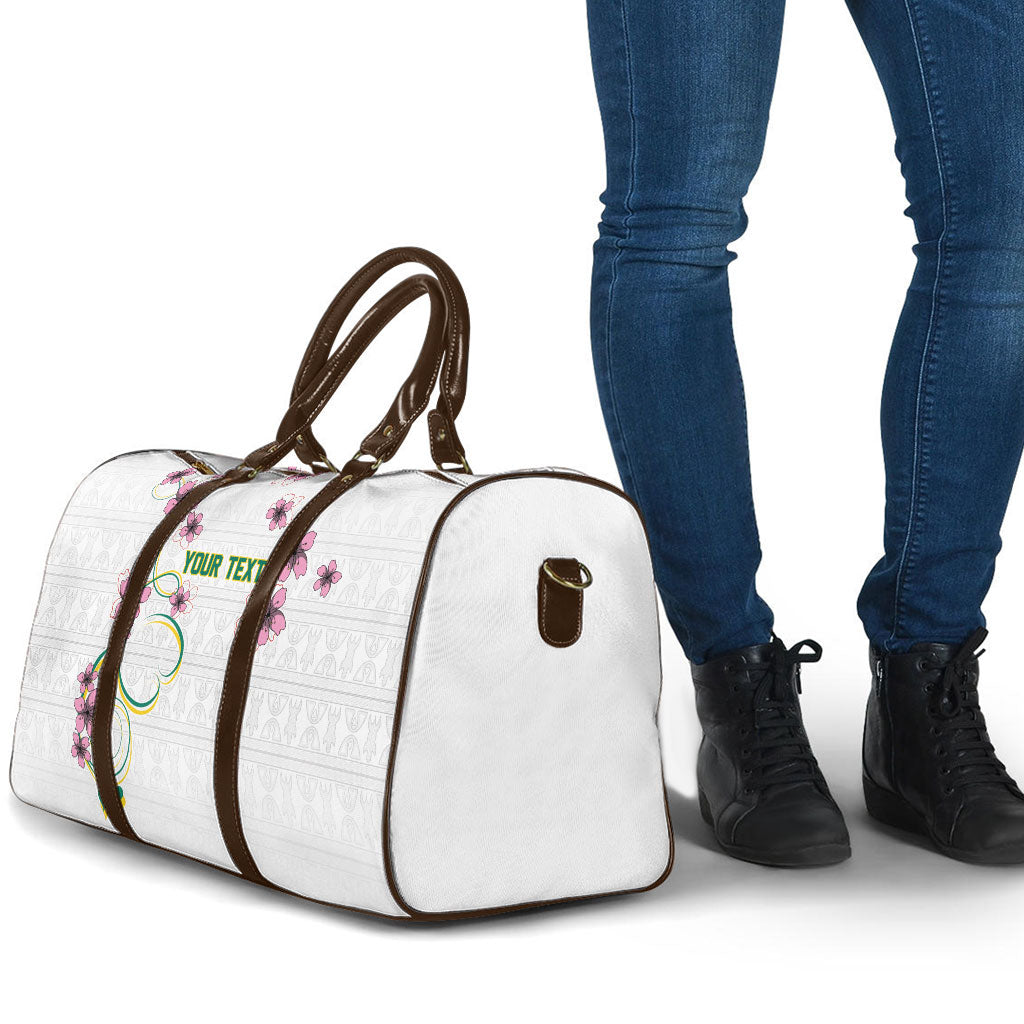 Custom Cameroon Red Stinkwood Floral Travel Bag Africa Women’s Football Champion Series 2026