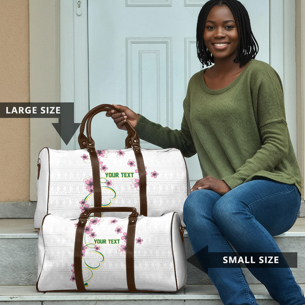 Custom Cameroon Red Stinkwood Floral Travel Bag Africa Women’s Football Champion Series 2026