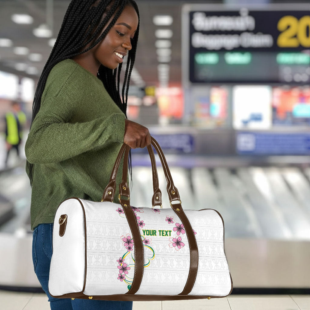 Custom Cameroon Red Stinkwood Floral Travel Bag Africa Women’s Football Champion Series 2026
