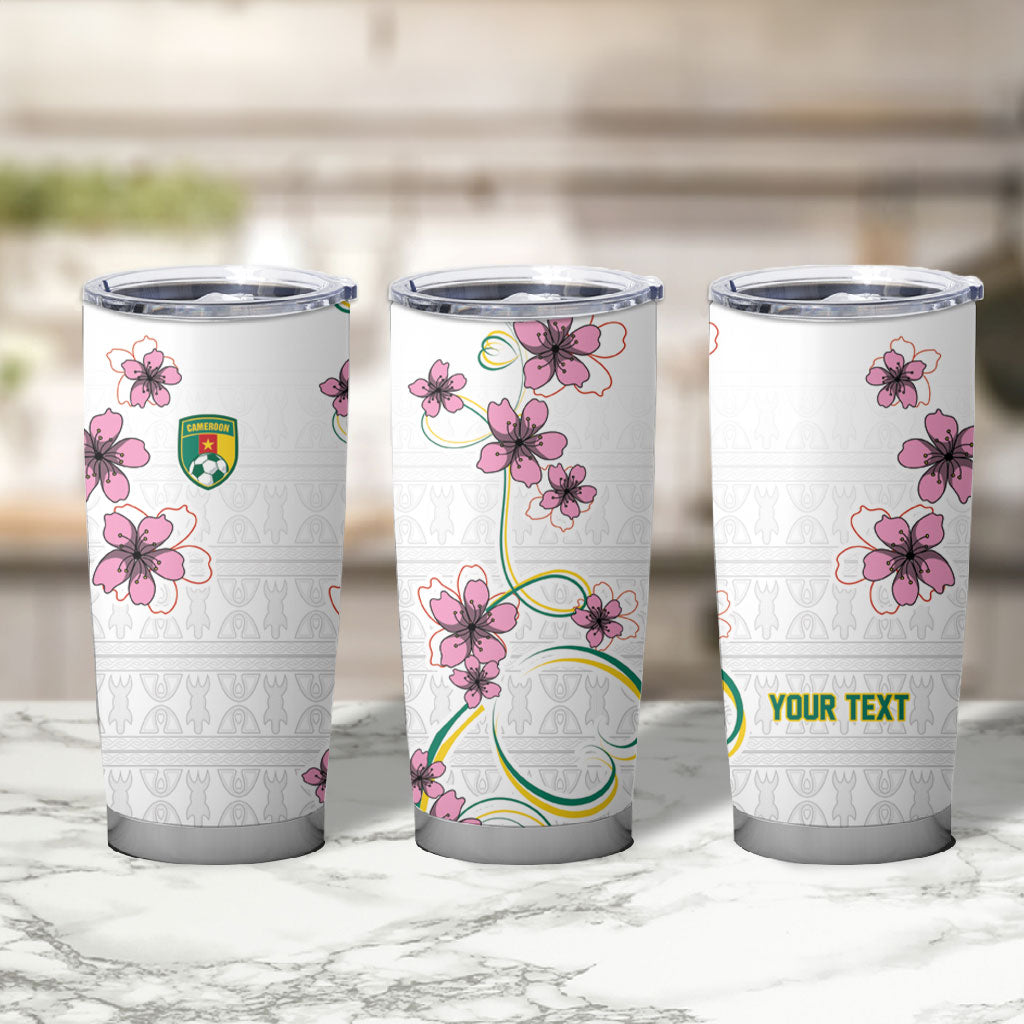 Custom Cameroon Red Stinkwood Floral Tumbler Cup Africa Women’s Football Champion Series 2026