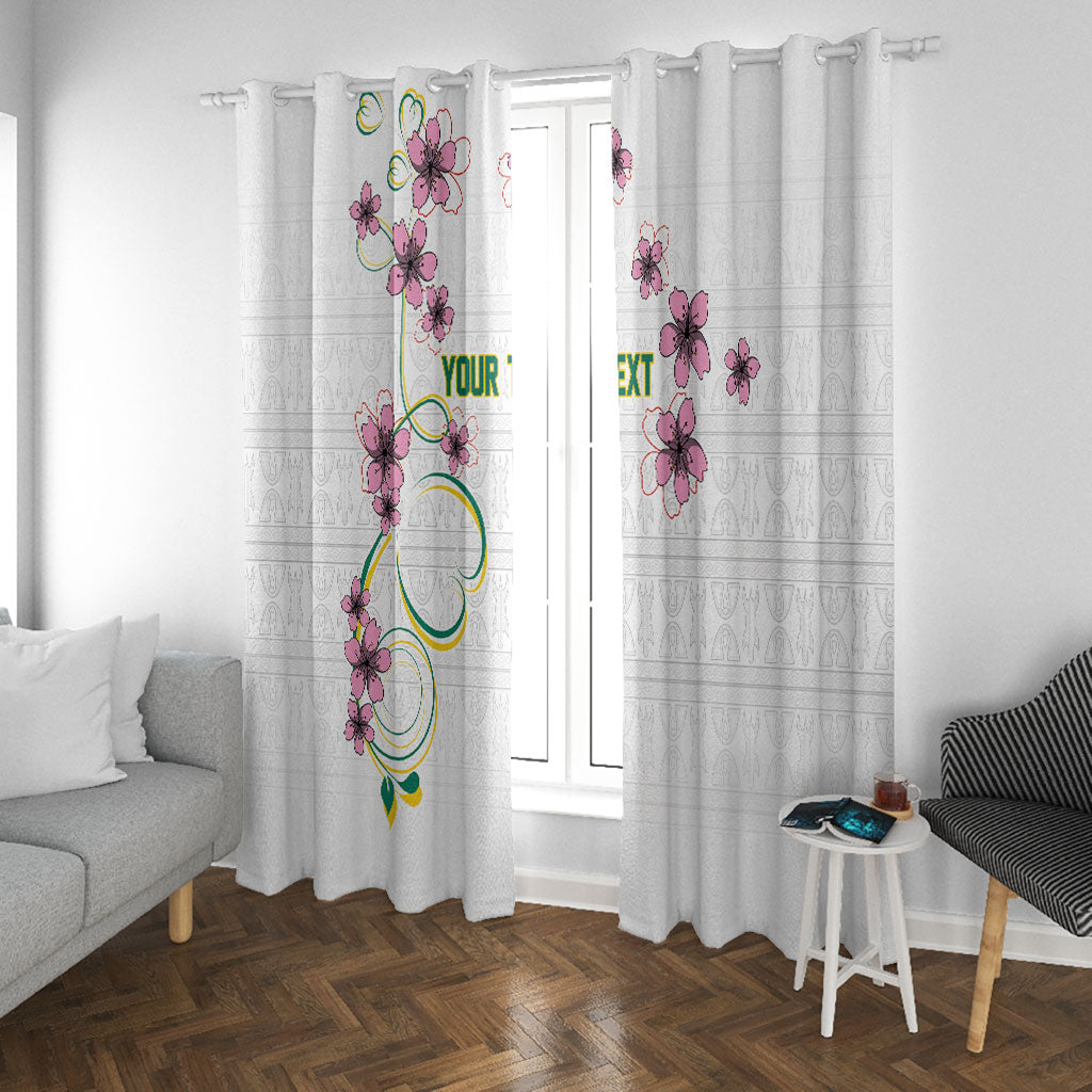 Custom Cameroon Red Stinkwood Floral Window Curtain Africa Women’s Football Champion Series 2026
