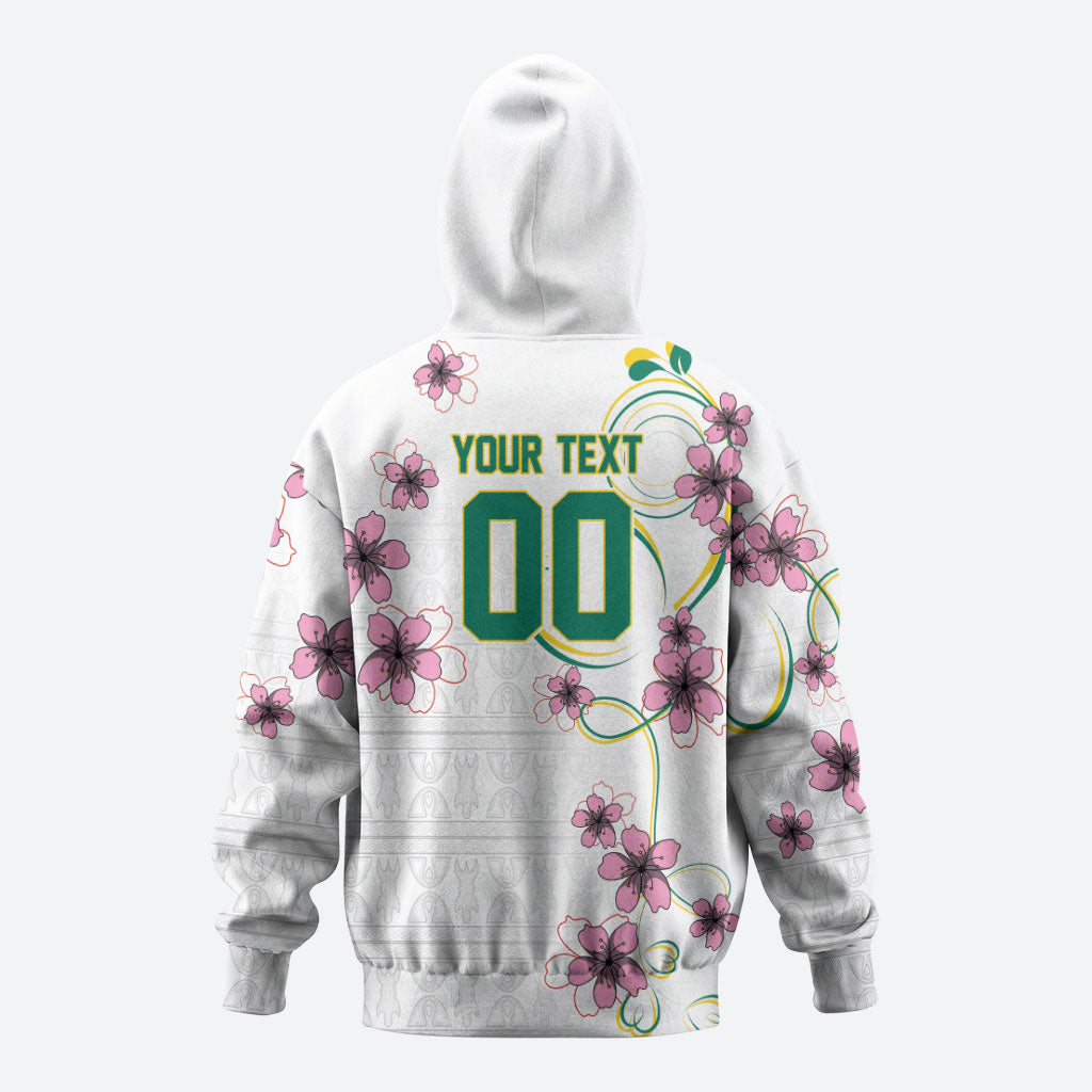 Custom Cameroon Red Stinkwood Floral Zip Hoodie Africa Women’s Football Champion Series 2026