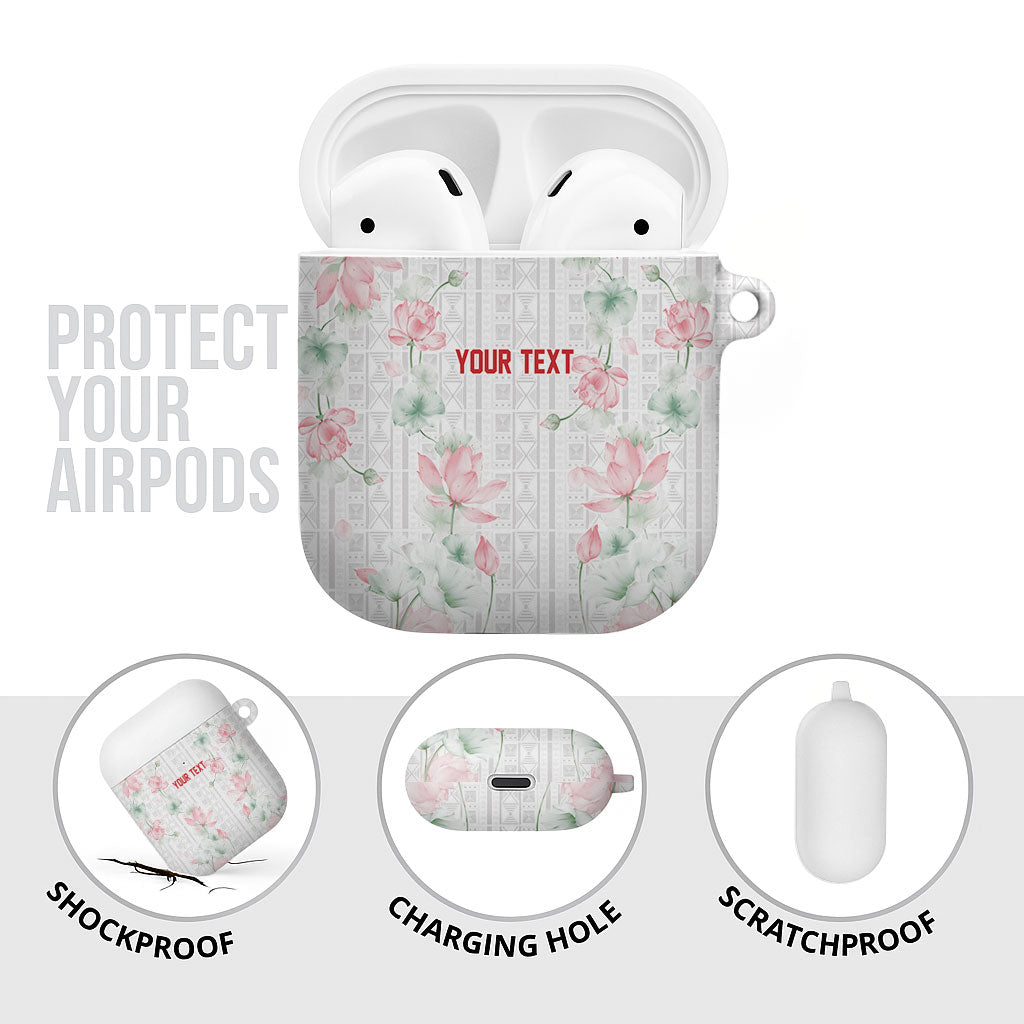 Custom Malawi Lotus Floral AirPods Case Africa Women’s Football Champion Series 2026