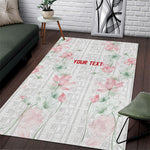 Custom Malawi Lotus Floral Area Rug Africa Women’s Football Champion Series 2026