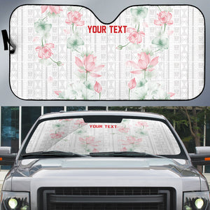 Custom Malawi Lotus Floral Auto Sun Shade Africa Women’s Football Champion Series 2026