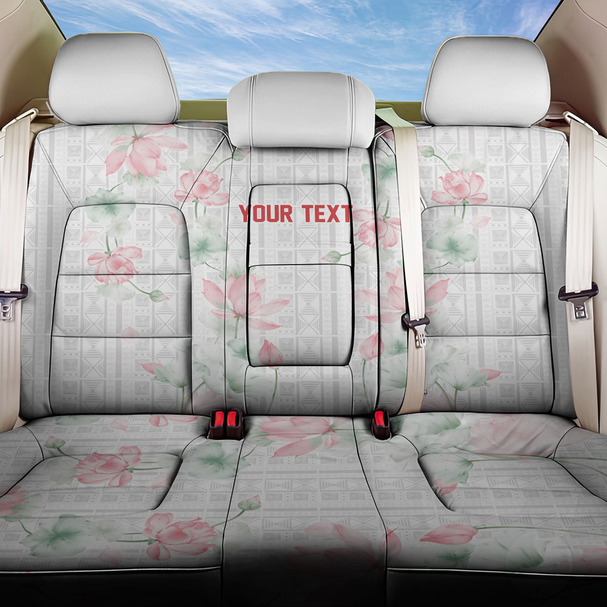 Custom Malawi Lotus Floral Back Car Seat Cover Africa Women’s Football Champion Series 2026