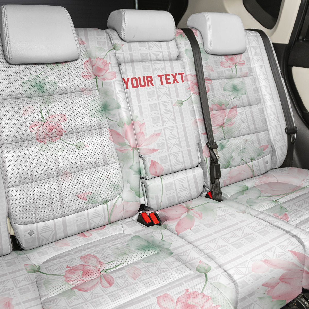 Custom Malawi Lotus Floral Back Car Seat Cover Africa Women’s Football Champion Series 2026