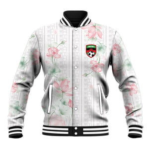 Custom Malawi Lotus Floral Baseball Jacket Africa Women’s Football Champion Series 2026