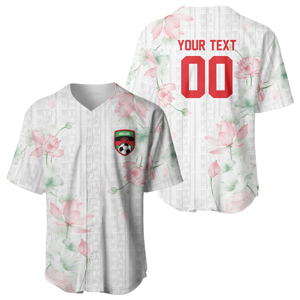 Custom Malawi Lotus Floral Baseball Jersey Africa Women’s Football Champion Series 2026