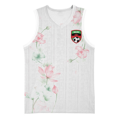 Custom Malawi Lotus Floral Basketball Jersey Africa Women’s Football Champion Series 2026