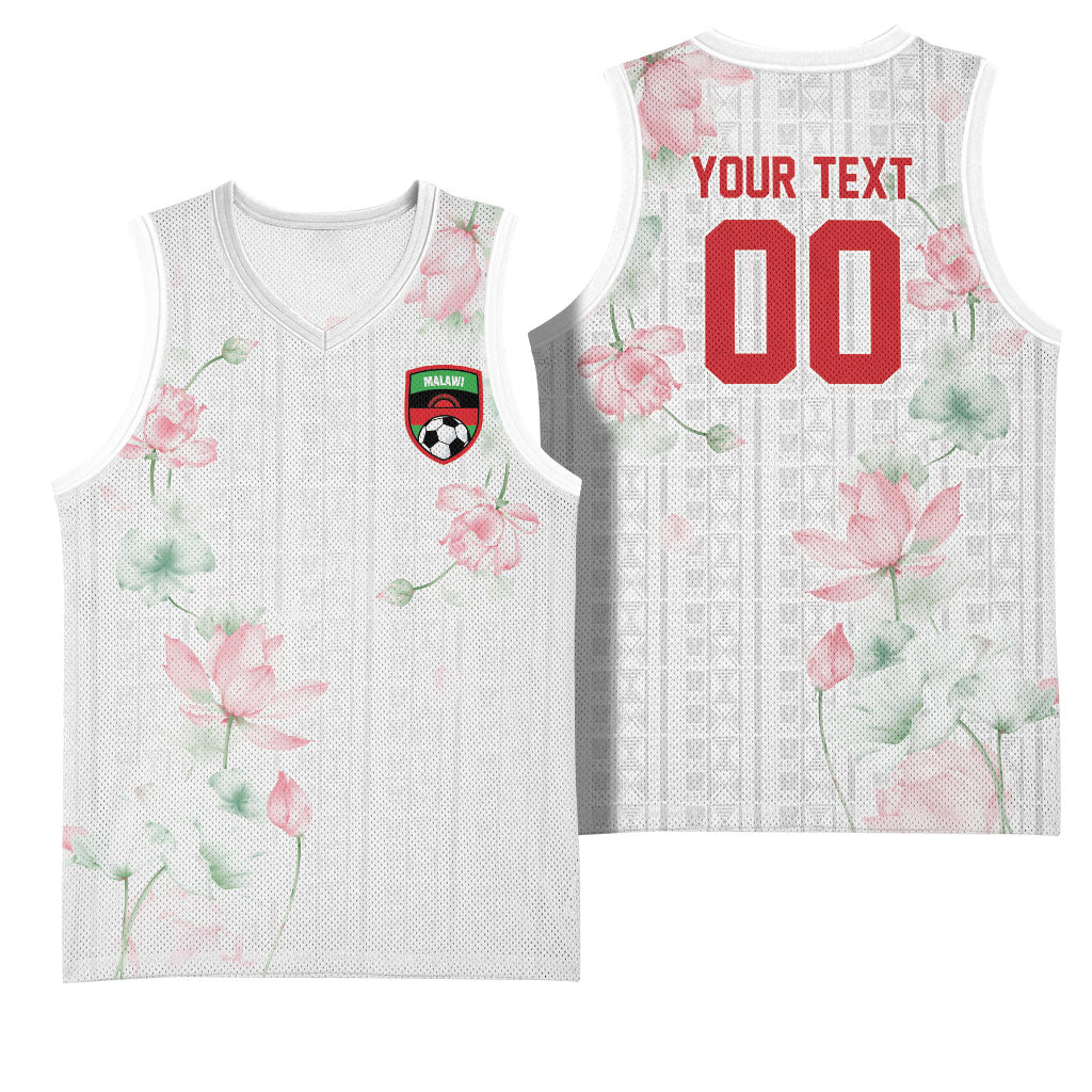 Custom Malawi Lotus Floral Basketball Jersey Africa Women’s Football Champion Series 2026