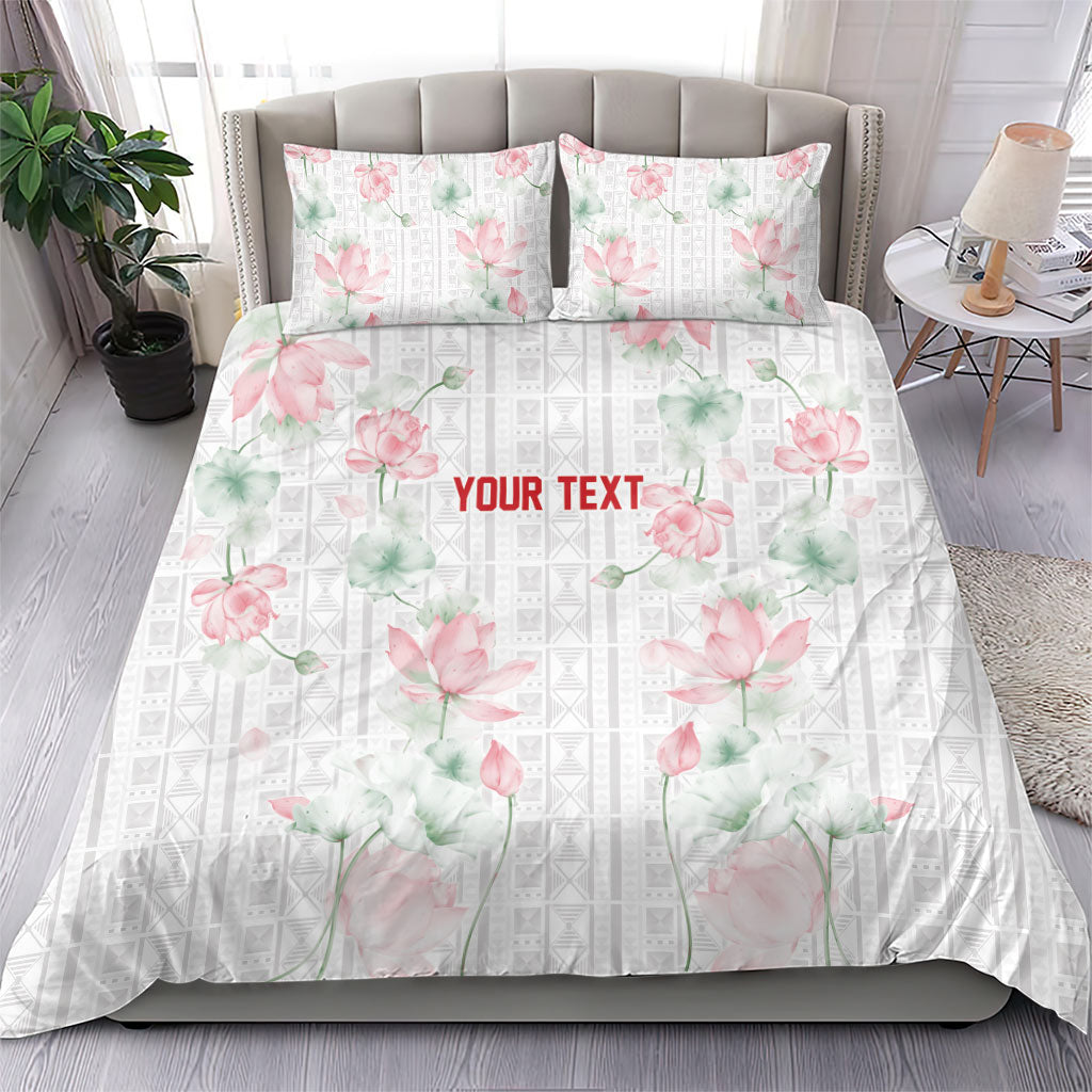 Custom Malawi Lotus Floral Bedding Set Africa Women’s Football Champion Series 2026