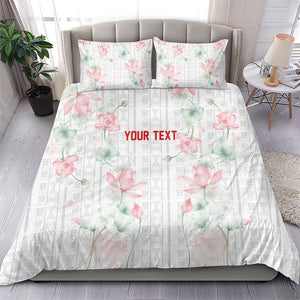 Custom Malawi Lotus Floral Bedding Set Africa Women’s Football Champion Series 2026