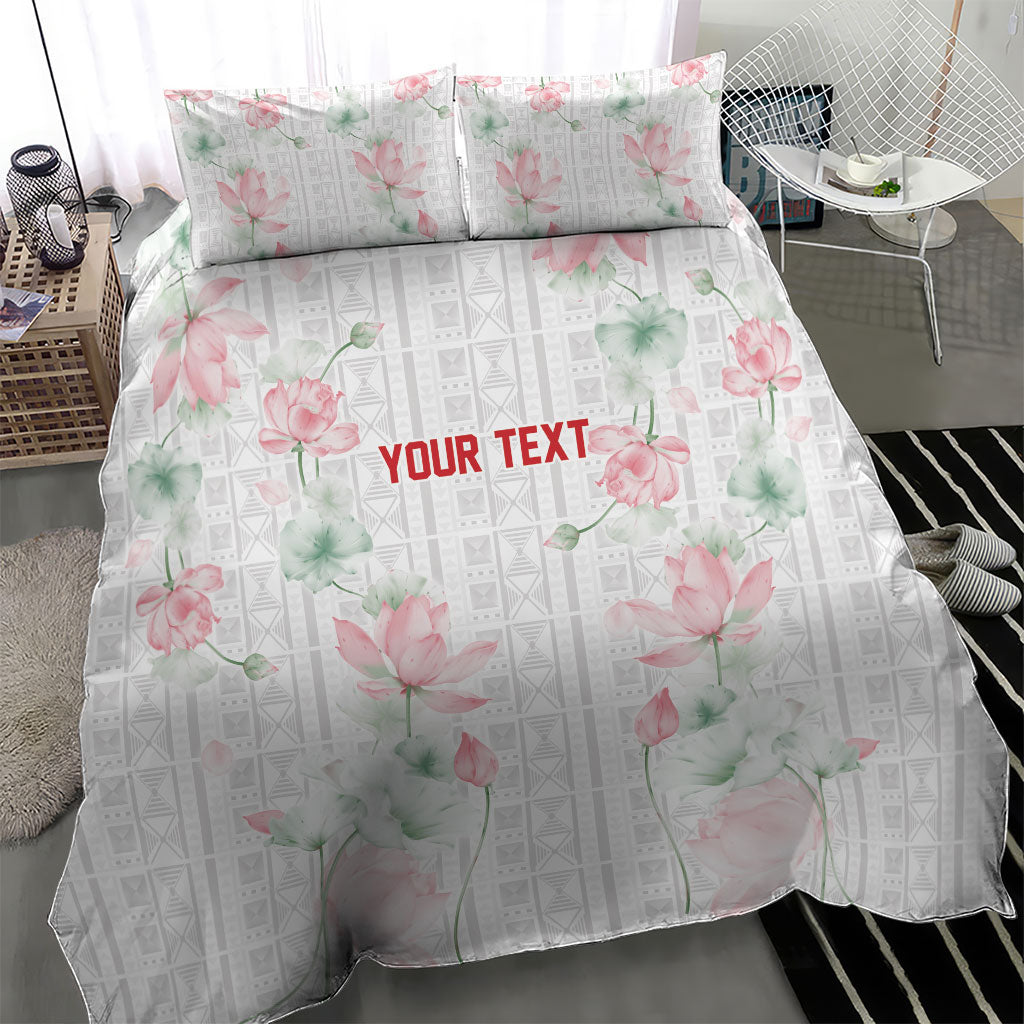 Custom Malawi Lotus Floral Bedding Set Africa Women’s Football Champion Series 2026