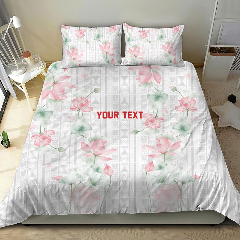 Custom Malawi Lotus Floral Bedding Set Africa Women’s Football Champion Series 2026