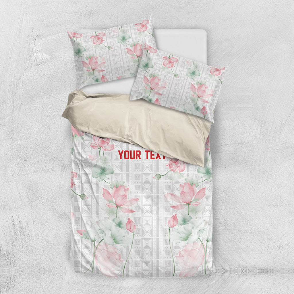 Custom Malawi Lotus Floral Bedding Set Africa Women’s Football Champion Series 2026