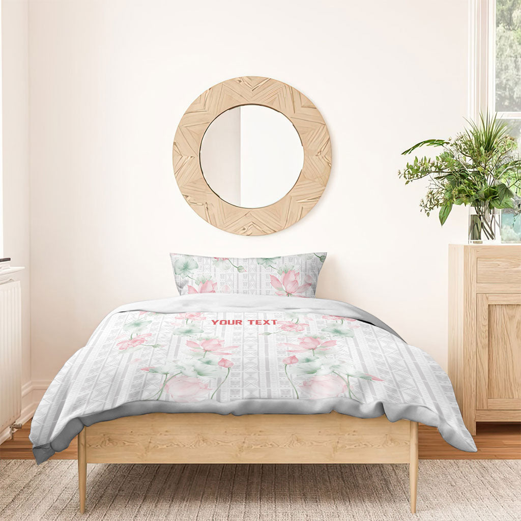 Custom Malawi Lotus Floral Bedding Set Africa Women’s Football Champion Series 2026