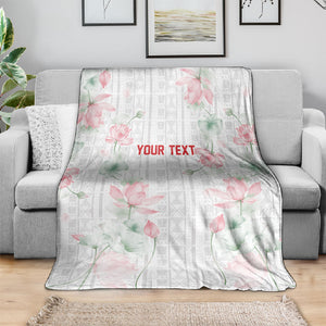 Custom Malawi Lotus Floral Blanket Africa Women’s Football Champion Series 2026