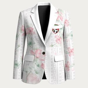 Custom Malawi Lotus Floral Blazer Africa Women’s Football Champion Series 2026