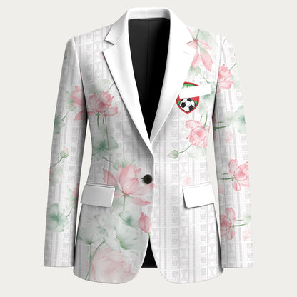 Custom Malawi Lotus Floral Blazer Africa Women’s Football Champion Series 2026