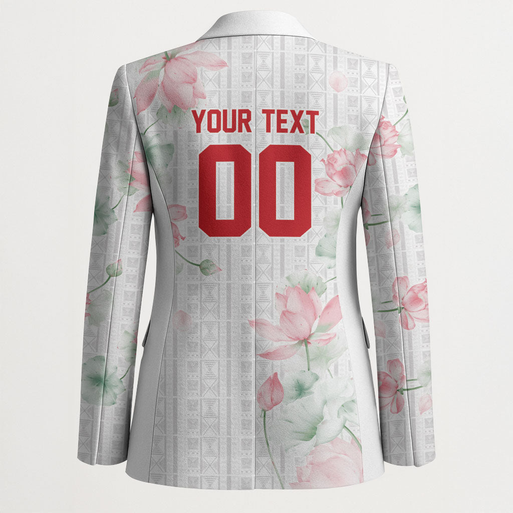 Custom Malawi Lotus Floral Blazer Africa Women’s Football Champion Series 2026