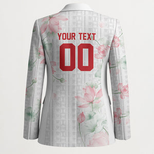 Custom Malawi Lotus Floral Blazer Africa Women’s Football Champion Series 2026