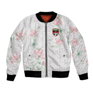 Custom Malawi Lotus Floral Bomber Jacket Africa Women’s Football Champion Series 2026