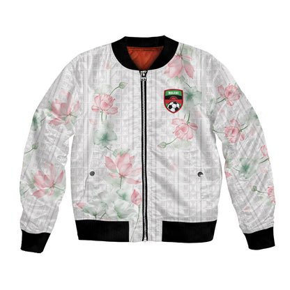 Custom Malawi Lotus Floral Bomber Jacket Africa Women’s Football Champion Series 2026