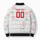 Custom Malawi Lotus Floral Bomber Puffer Jacket Africa Women’s Football Champion Series 2026