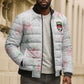 Custom Malawi Lotus Floral Bomber Puffer Jacket Africa Women’s Football Champion Series 2026