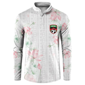 Custom Malawi Lotus Floral Button Sweatshirt Africa Women’s Football Champion Series 2026