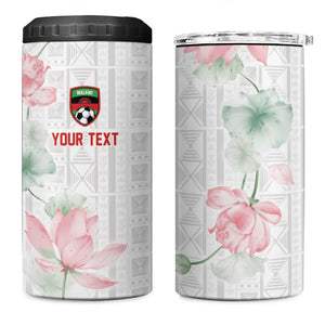 Custom Malawi Lotus Floral 4 in 1 Can Cooler Tumbler Africa Women’s Football Champion Series 2026