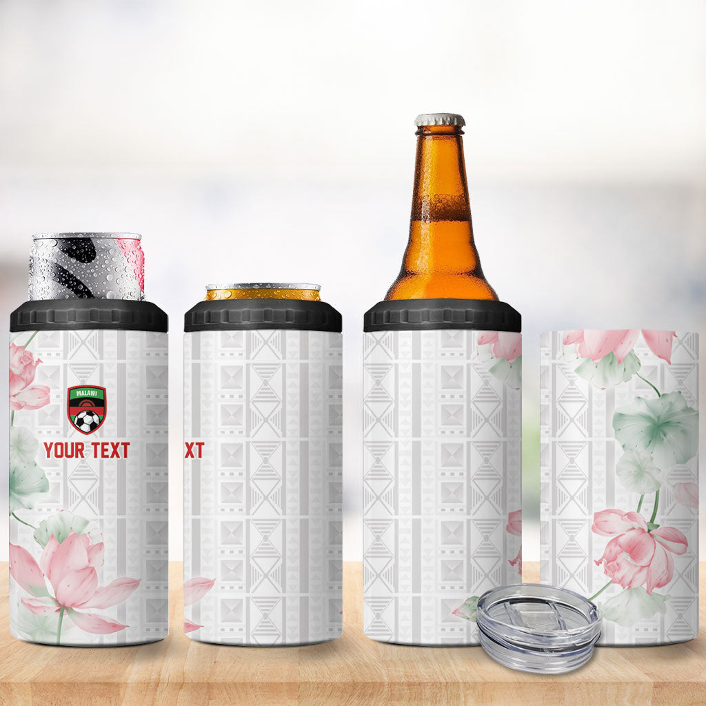 Custom Malawi Lotus Floral 4 in 1 Can Cooler Tumbler Africa Women’s Football Champion Series 2026
