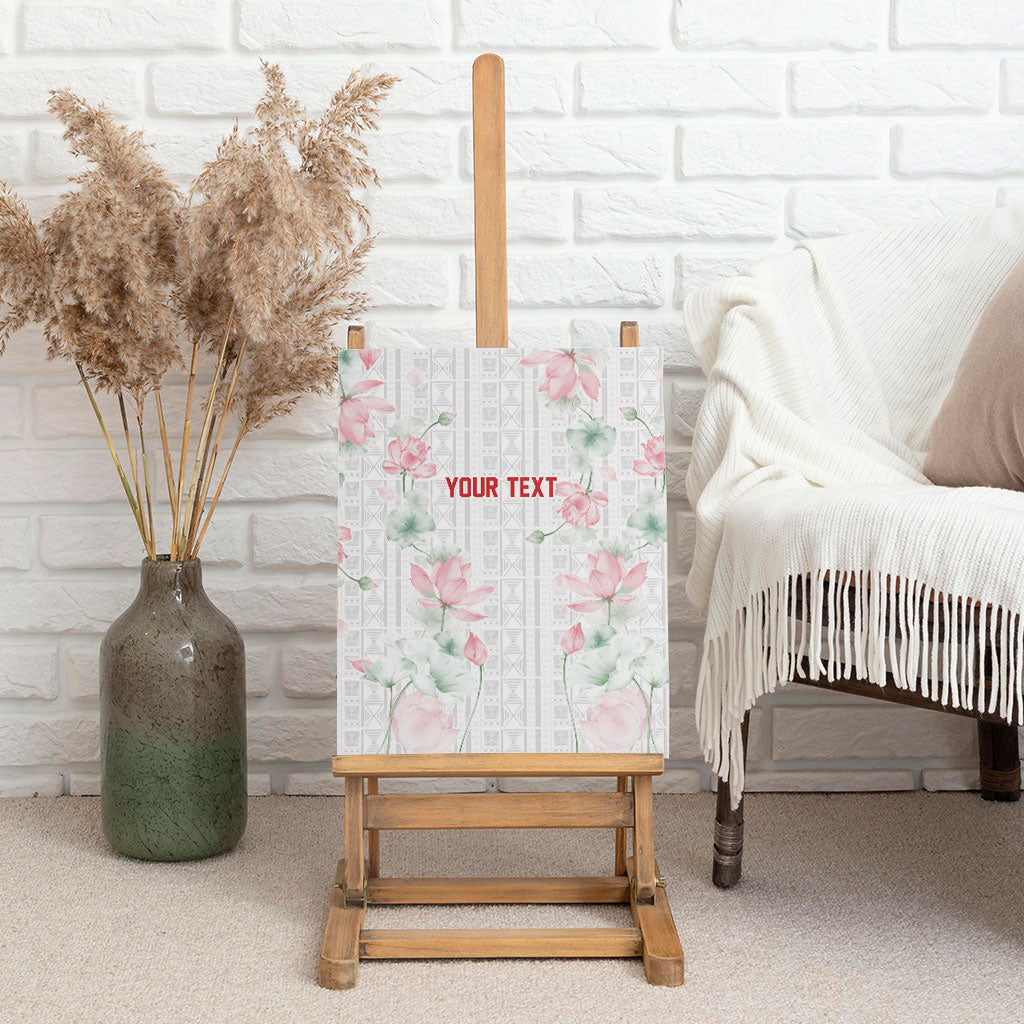 Custom Malawi Lotus Floral Canvas Wall Art Africa Women’s Football Champion Series 2026