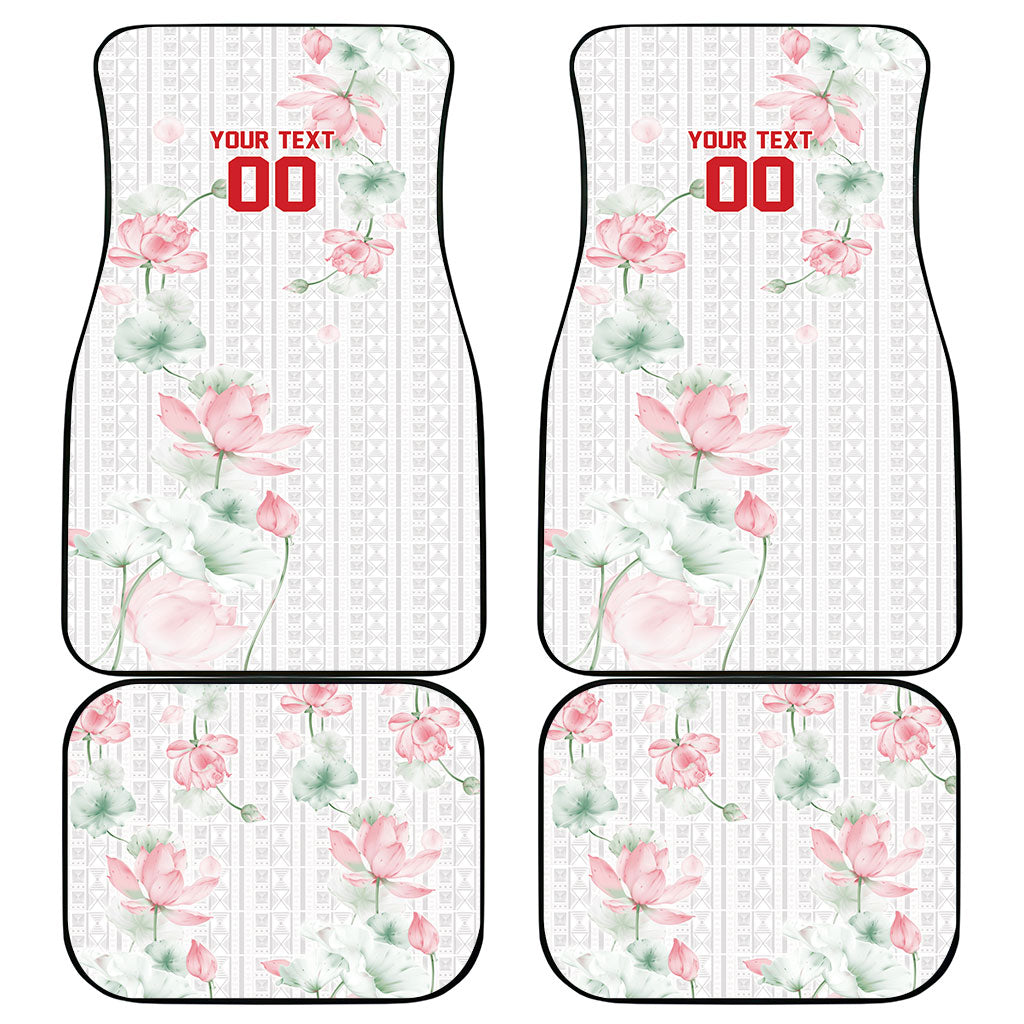 Custom Malawi Lotus Floral Car Mats Africa Women’s Football Champion Series 2026