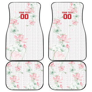 Custom Malawi Lotus Floral Car Mats Africa Women’s Football Champion Series 2026
