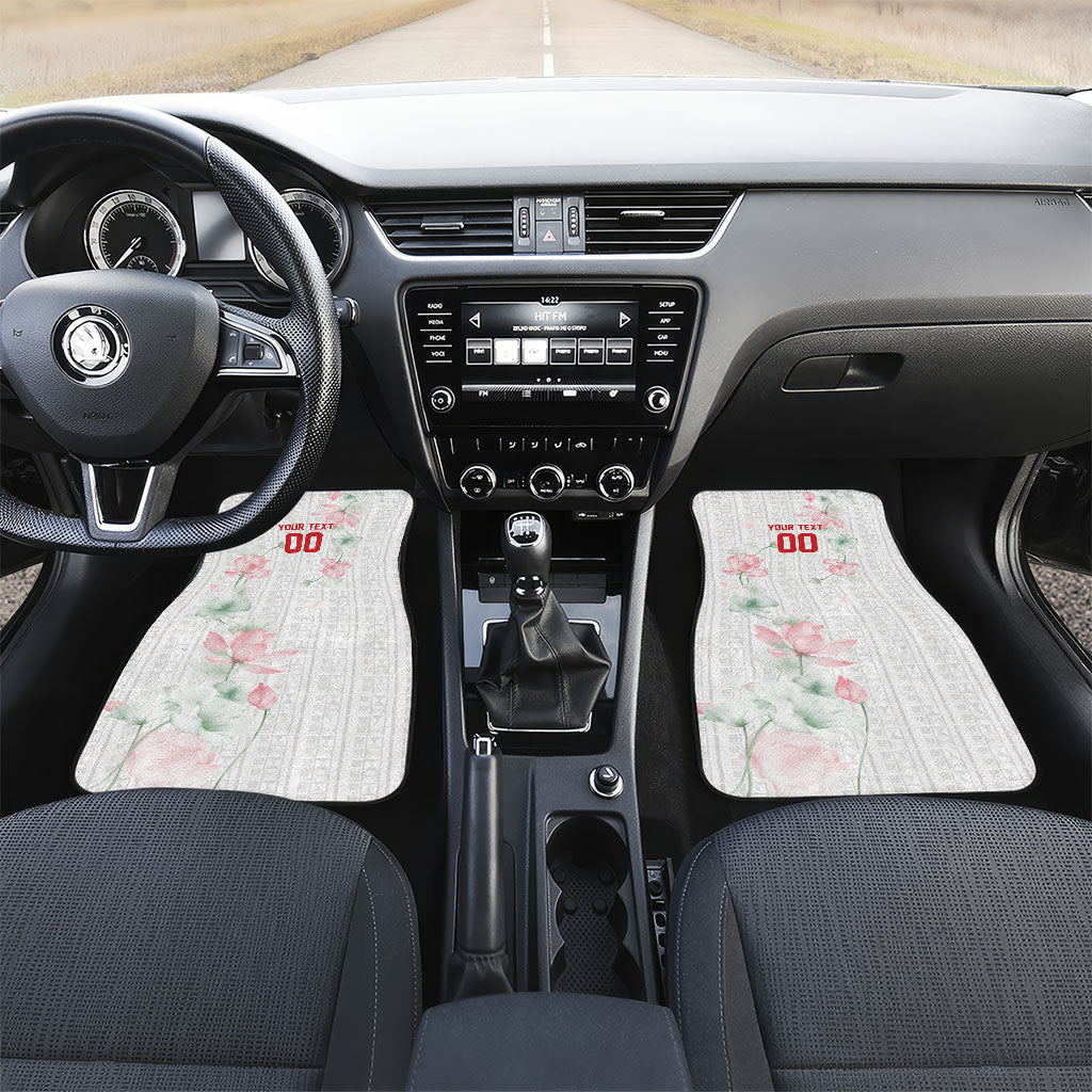 Custom Malawi Lotus Floral Car Mats Africa Women’s Football Champion Series 2026