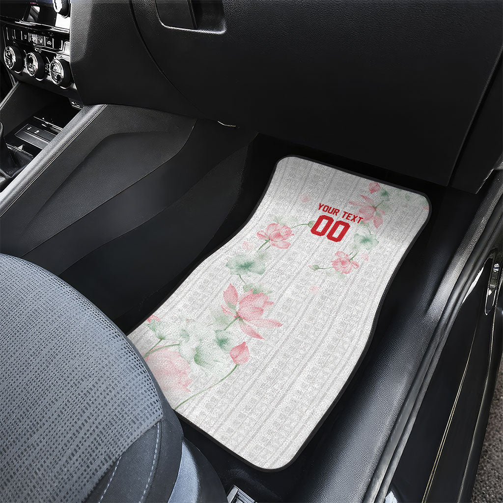 Custom Malawi Lotus Floral Car Mats Africa Women’s Football Champion Series 2026