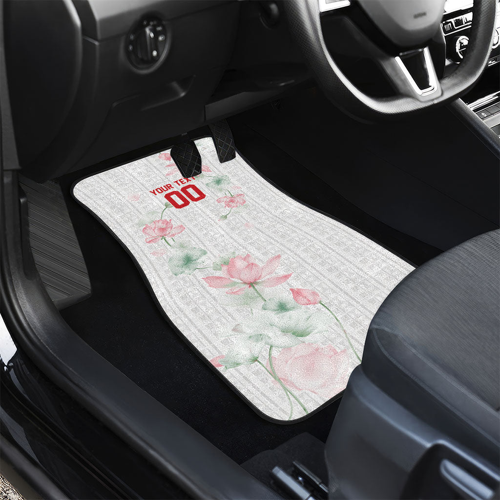 Custom Malawi Lotus Floral Car Mats Africa Women’s Football Champion Series 2026