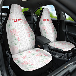 Custom Malawi Lotus Floral Car Seat Cover Africa Women’s Football Champion Series 2026