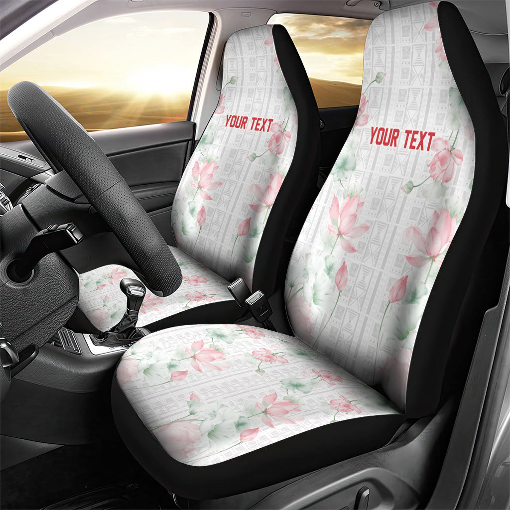 Custom Malawi Lotus Floral Car Seat Cover Africa Women’s Football Champion Series 2026