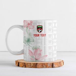 Custom Malawi Lotus Floral Ceramic Mug Africa Women’s Football Champion Series 2026
