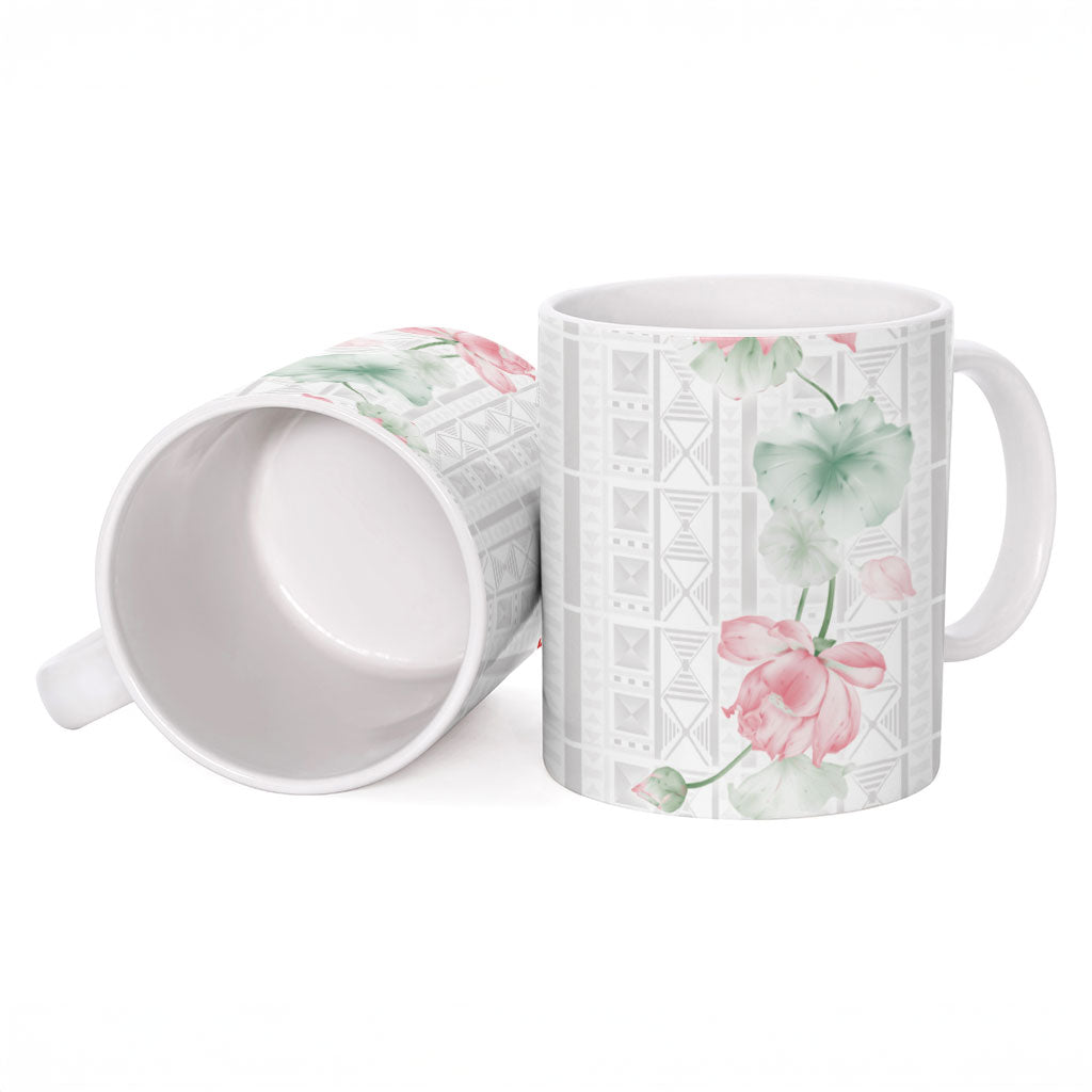 Custom Malawi Lotus Floral Ceramic Mug Africa Women’s Football Champion Series 2026