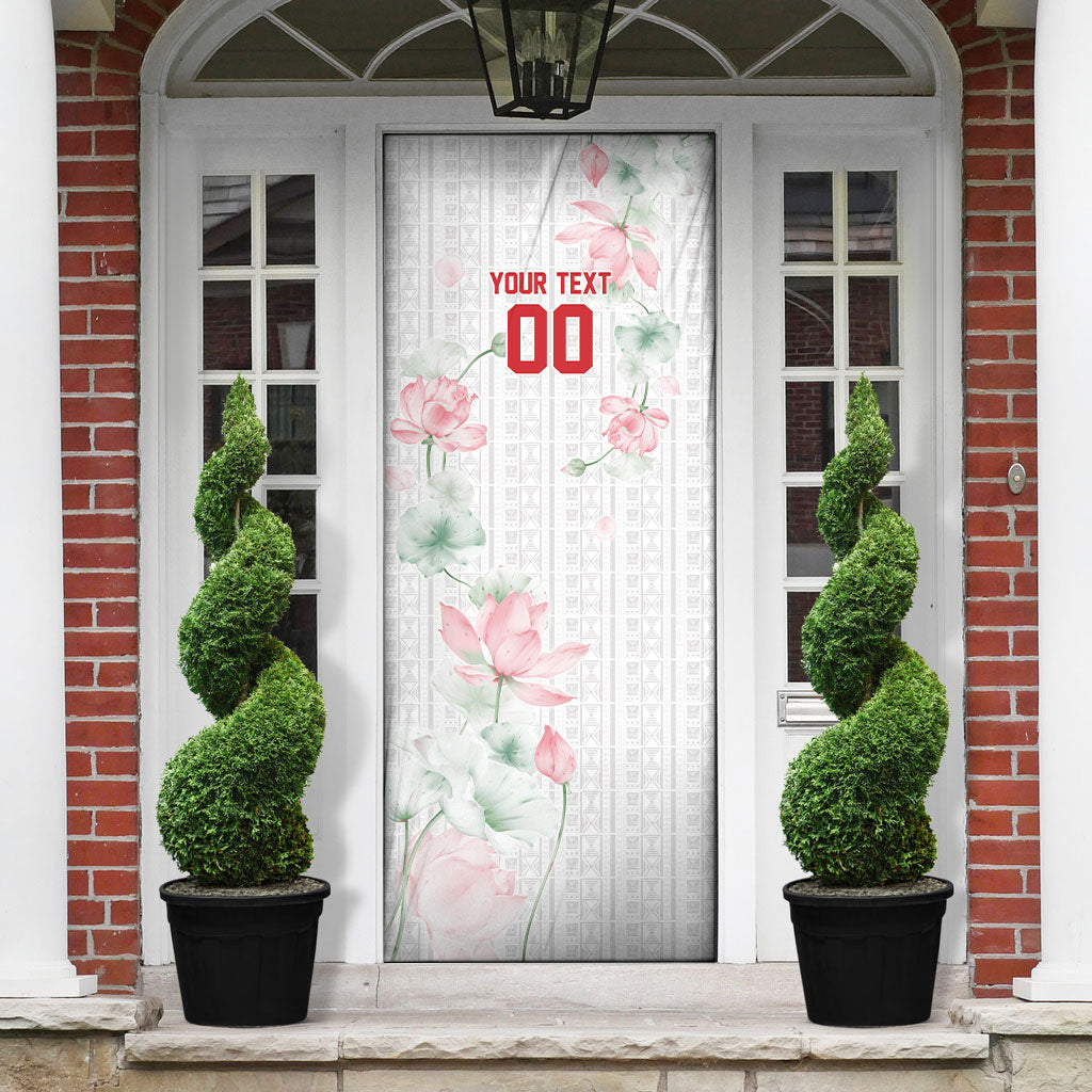 Custom Malawi Lotus Floral Door Cover Africa Women’s Football Champion Series 2026