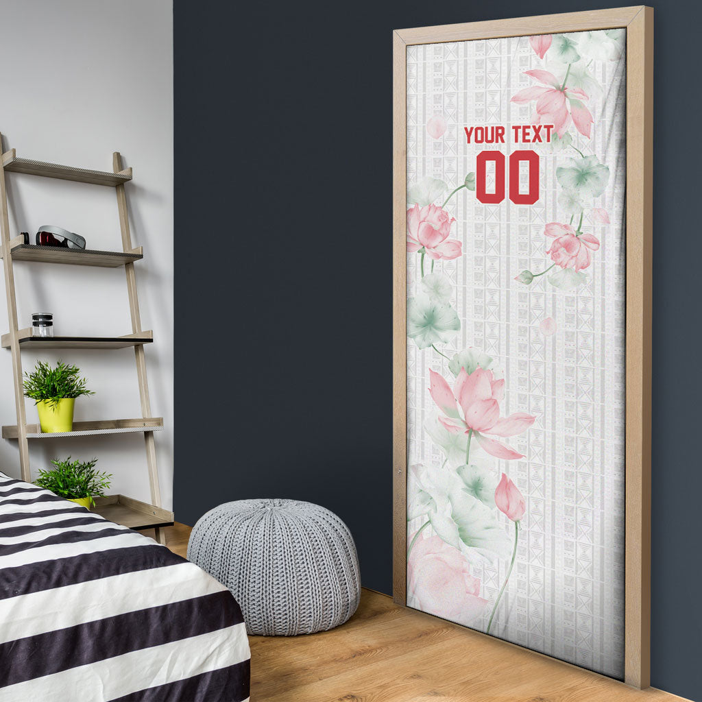 Custom Malawi Lotus Floral Door Cover Africa Women’s Football Champion Series 2026