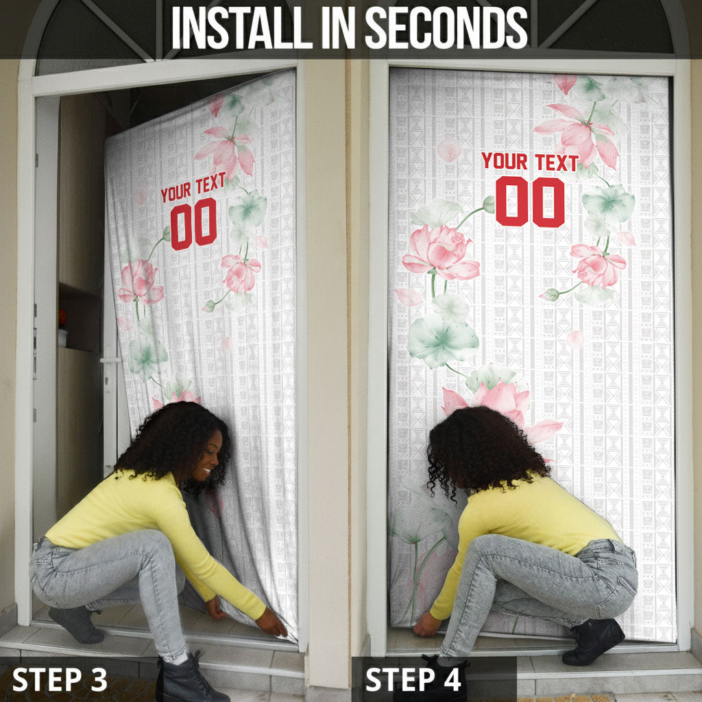 Custom Malawi Lotus Floral Door Cover Africa Women’s Football Champion Series 2026