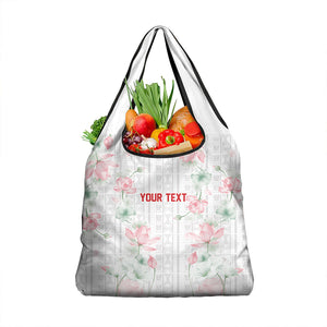 Custom Malawi Lotus Floral Grocery Bag Africa Women’s Football Champion Series 2026
