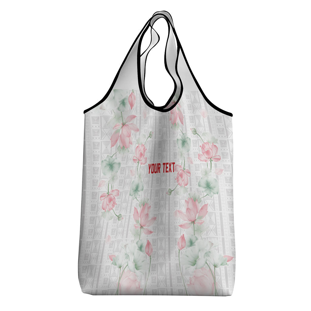 Custom Malawi Lotus Floral Grocery Bag Africa Women’s Football Champion Series 2026