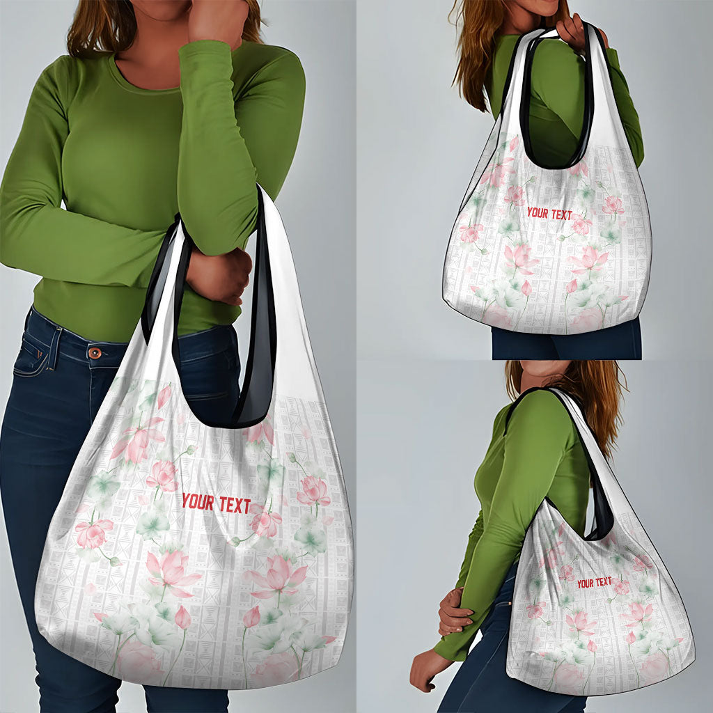 Custom Malawi Lotus Floral Grocery Bag Africa Women’s Football Champion Series 2026