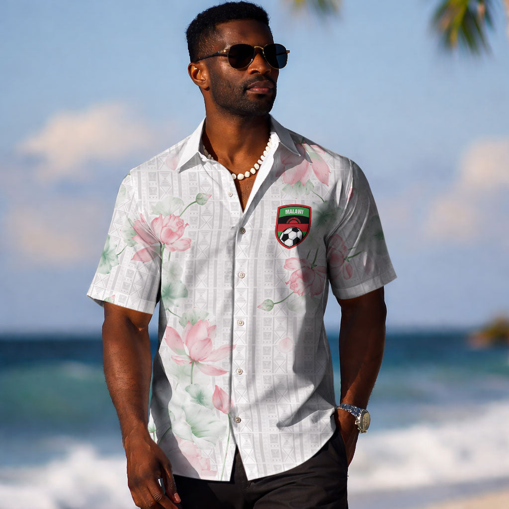 Custom Malawi Lotus Floral Hawaiian Shirt Africa Women’s Football Champion Series 2026